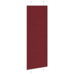 vidaXL Plisovaná roleta bordová červená 70x200 cm šírka látky 69,4 cm polyester – Obrázok 4
