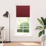 vidaXL Plisovaná roleta bordová červená 90x200 cm šírka látky 89,4 cm polyester – Obrázok 2