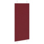 vidaXL Plisovaná roleta bordová červená 90x200 cm šírka látky 89,4 cm polyester – Obrázok 4