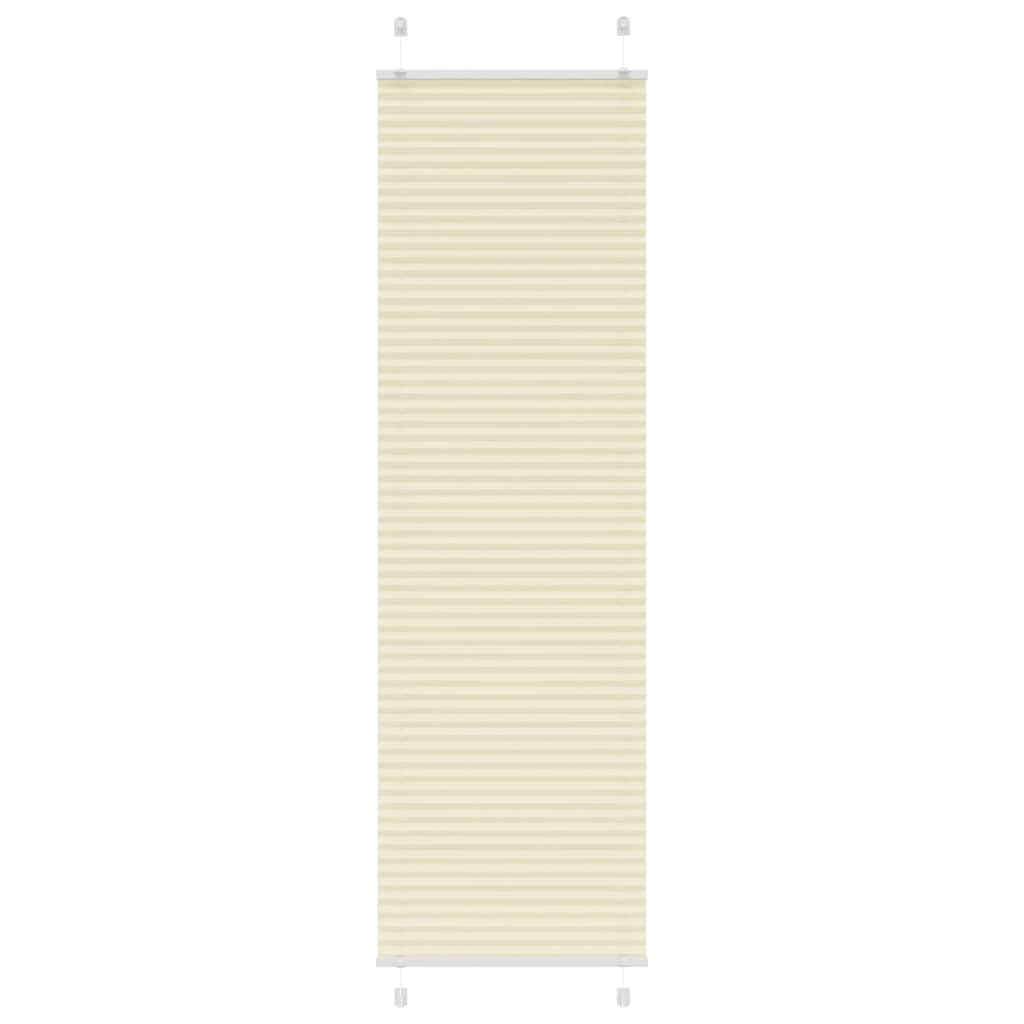 4015304_1.jpg vidaXL Skladaná roleta krémová 55x200 cm šírka látky 54,4 cm polyester – Obrázok 1