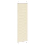 vidaXL Skladaná roleta krémová 55x200 cm šírka látky 54,4 cm polyester – Obrázok 3