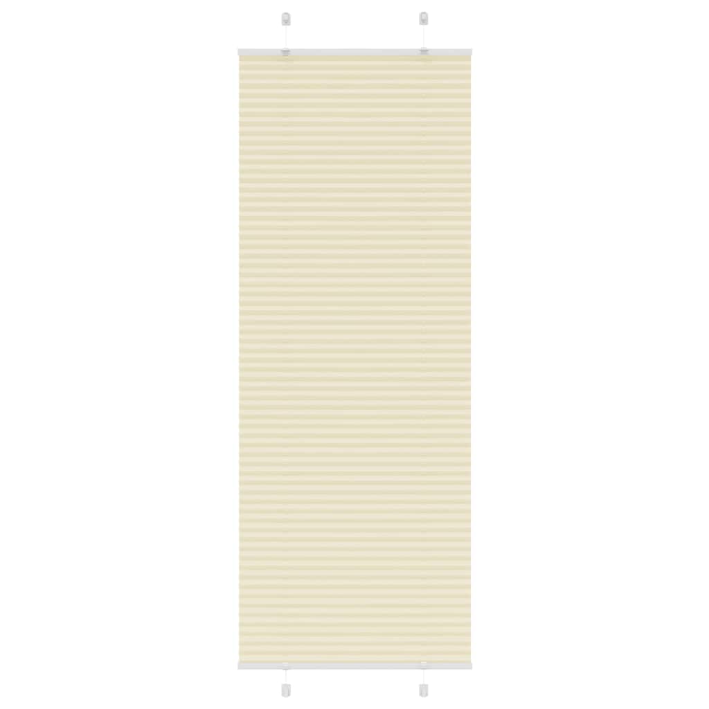 4015308_1-21.jpg vidaXL Skladaná roleta krémová 75x200 cm šírka látky 74,4 cm polyester – Obrázok 1