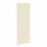 vidaXL Skladaná roleta krémová 75x200 cm šírka látky 74,4 cm polyester – Obrázok 3