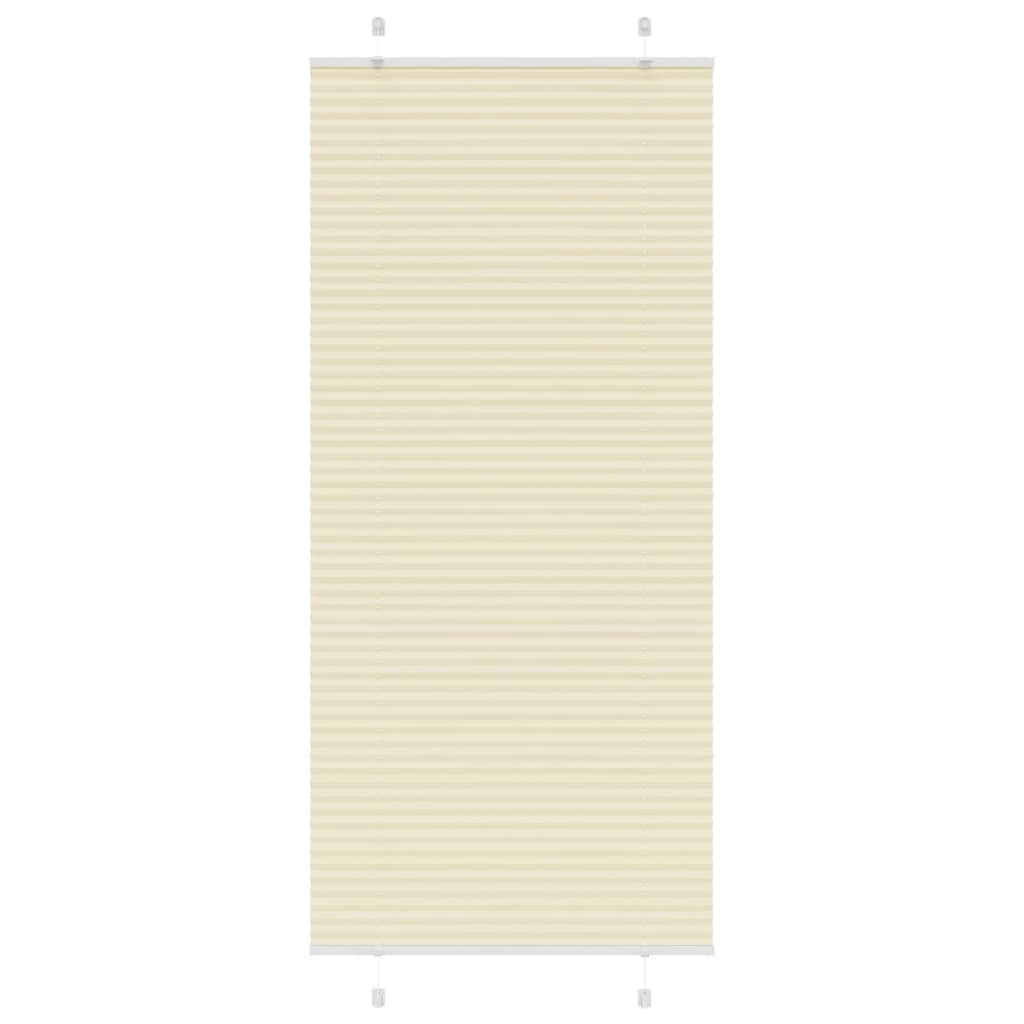 4015311_1.jpg vidaXL Skladaná roleta krémová 90x200 cm, šírka látky 89,4 cm, polyester – Obrázok 1