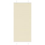 vidaXL Skladaná roleta krémová 100x200 cm, šírka látky 99,4 cm, polyester