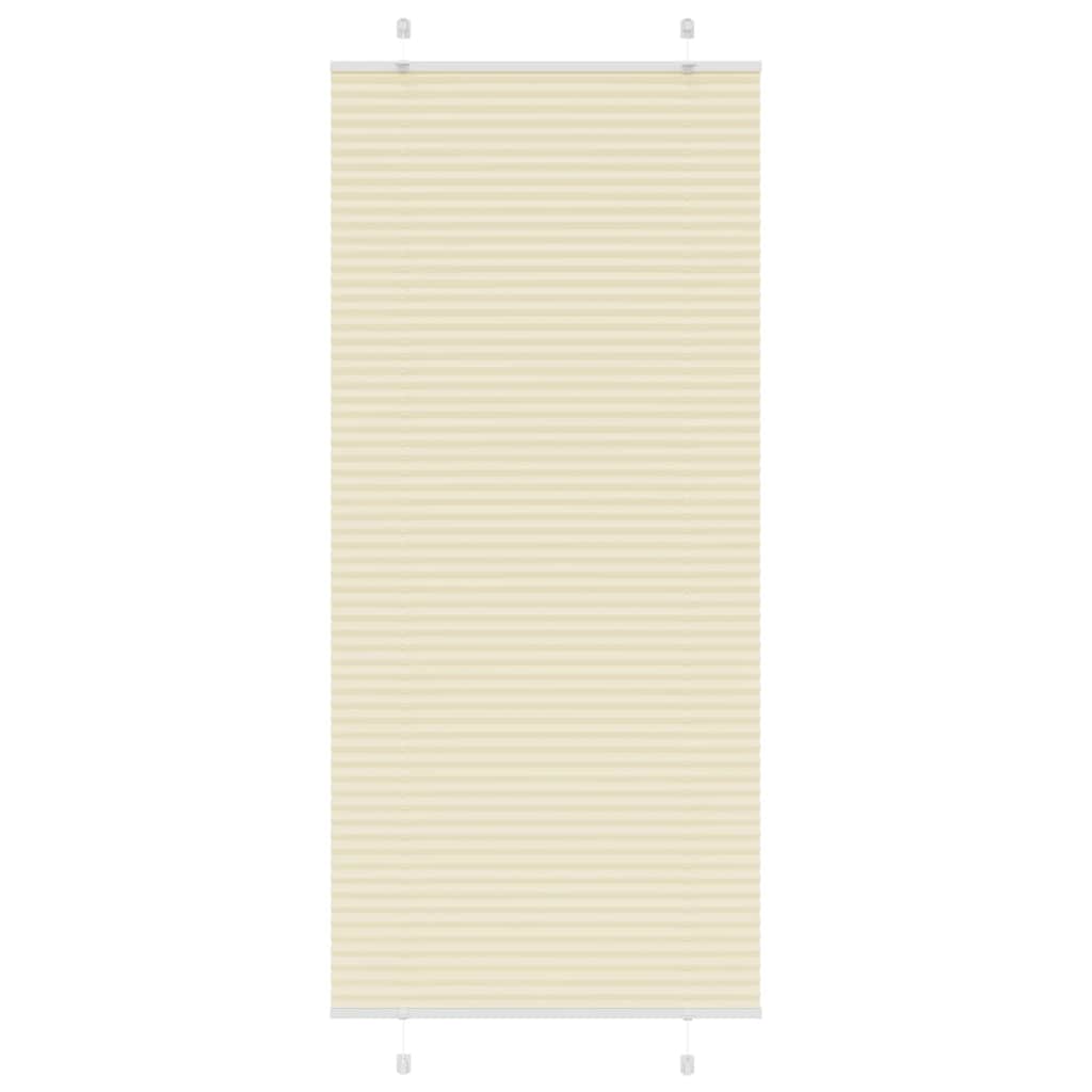 4015313_1.jpg vidaXL Skladaná roleta krémová 100x200 cm, šírka látky 99,4 cm, polyester – Obrázok 1