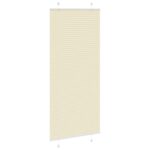 vidaXL Skladaná roleta krémová 100x200 cm, šírka látky 99,4 cm, polyester – Obrázok 3