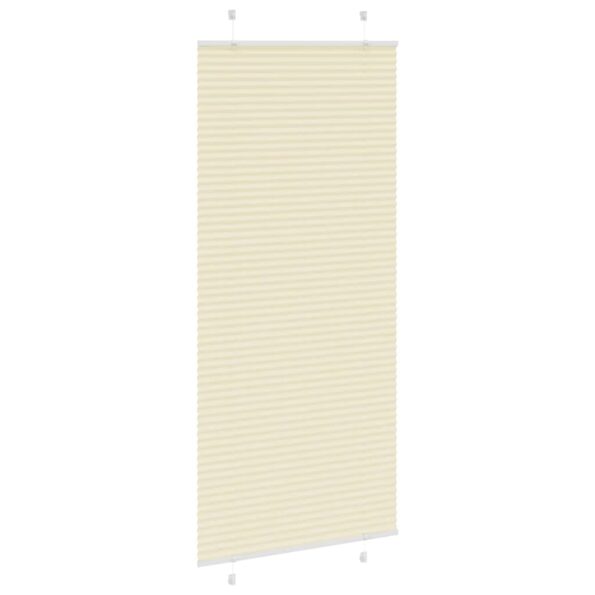 vidaXL Skladaná roleta krémová 100x200 cm, šírka látky 99,4 cm, polyester – Obrázok 4