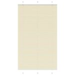 vidaXL Skladaná roleta krémová 115x200 cm Šírka látky 114,4 cm Polyester