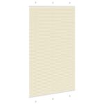 vidaXL Skladaná roleta krémová 115x200 cm Šírka látky 114,4 cm Polyester – Obrázok 4