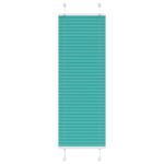 vidaXL Plisovaná roleta petrolejovo zelená 45x100 cm šírka látky 44,4 cm polyester