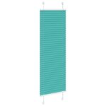 vidaXL Plisovaná roleta petrolejovo zelená 45x100 cm šírka látky 44,4 cm polyester – Obrázok 3