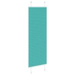 vidaXL Plisovaná roleta petrolejovo zelená 45x100 cm šírka látky 44,4 cm polyester – Obrázok 4