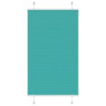 vidaXL Plisovaná roleta petrolejovo zelená 70x100 cm šírka látky 69,4 cm polyester