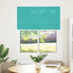 vidaXL Plisovaná roleta petrolejovo zelená 105x100 cm šírka látky 104,4 cm polyester – Obrázok 2