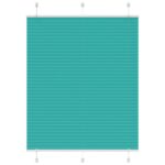 vidaXL Plisovaná roleta petrolejovo zelená 110x100 cm šírka látky 109,4 cm polyester