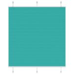 vidaXL Plisovaná roleta petrolejovo zelená 115x100 cm šírka látky 114,4 cm polyester