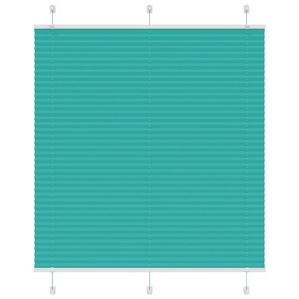 4015385_1.jpg vidaXL Plisovaná roleta petrolejovo zelená 120x100 cm šírka látky 119,4 cm polyester – Obrázok 1