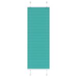 vidaXL Plisovaná roleta petrolejovo zelená 45x150 cm šírka látky 44,4 cm polyester