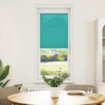 vidaXL Plisovaná roleta petrolejovo zelená 45x150 cm šírka látky 44,4 cm polyester – Obrázok 2