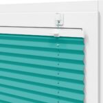 vidaXL Plisovaná roleta petrolejovo zelená 60x150 cm šírka látky 59,4 cm polyester – Obrázok 10