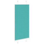 vidaXL Plisovaná roleta petrolejovo zelená 60x150 cm šírka látky 59,4 cm polyester – Obrázok 3