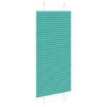 vidaXL Plisovaná roleta petrolejovo zelená 60x150 cm šírka látky 59,4 cm polyester – Obrázok 4