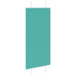 vidaXL Plisovaná roleta petrolejovo zelená 65x150 cm šírka látky 64,4 cm polyester – Obrázok 4