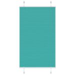 vidaXL Plisovaná roleta petrolejovo zelená 70x150 cm šírka látky 69,4 cm polyester