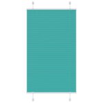 vidaXL Plisovaná roleta petrolejovo zelená 80x150 cm šírka látky 79,4 cm polyester
