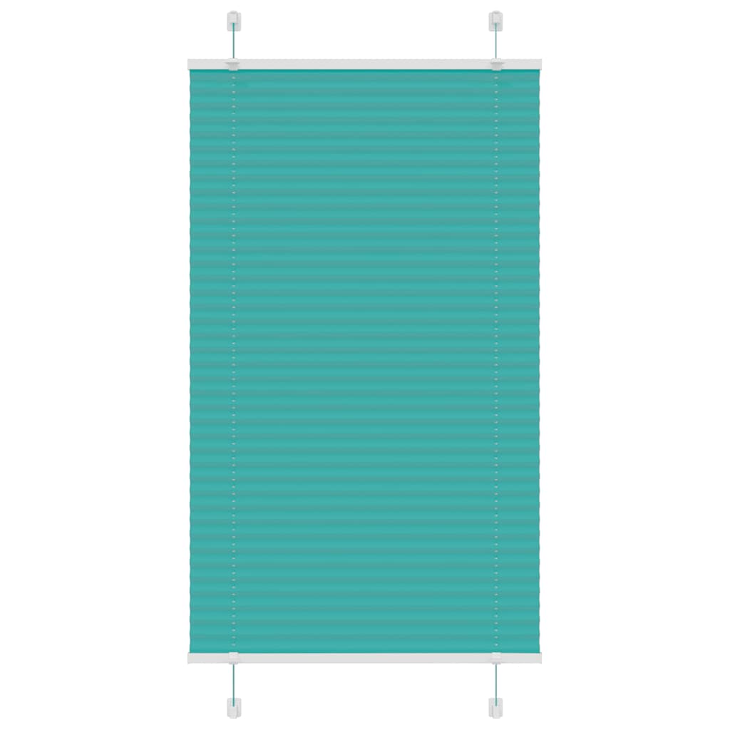 4015394_1.jpg vidaXL Plisovaná roleta petrolejovo zelená 80x150 cm šírka látky 79,4 cm polyester – Obrázok 1