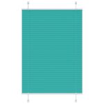 vidaXL Plisovaná roleta petrolejovo zelená 85x150 cm šírka látky 84,4 cm polyester