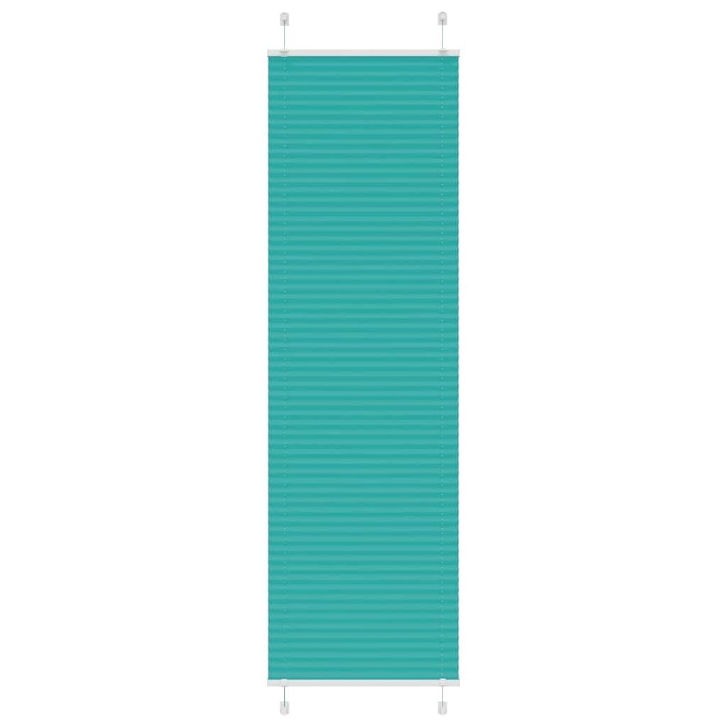 4015406_1.jpg vidaXL Plisovaná roleta petrolejovo zelená 55x200 cm šírka látky 54,4 cm polyester – Obrázok 1