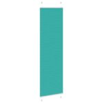 vidaXL Plisovaná roleta petrolejovo zelená 65x200 cm šírka látky 64,4 cm polyester – Obrázok 3