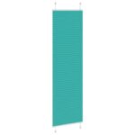 vidaXL Plisovaná roleta petrolejovo zelená 65x200 cm šírka látky 64,4 cm polyester – Obrázok 4