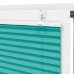 vidaXL Plisovaná roleta petrolejovo zelená 65x200 cm šírka látky 64,4 cm polyester – Obrázok 9
