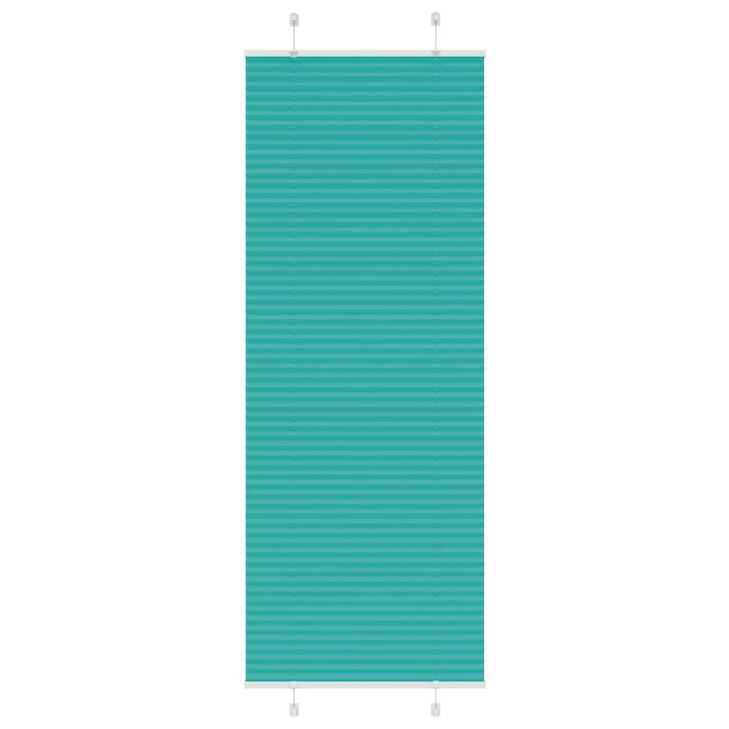 4015410_1.jpg vidaXL Plisovaná roleta petrolejovo zelená 75x200 cm šírka látky 74,4 cm polyester – Obrázok 1