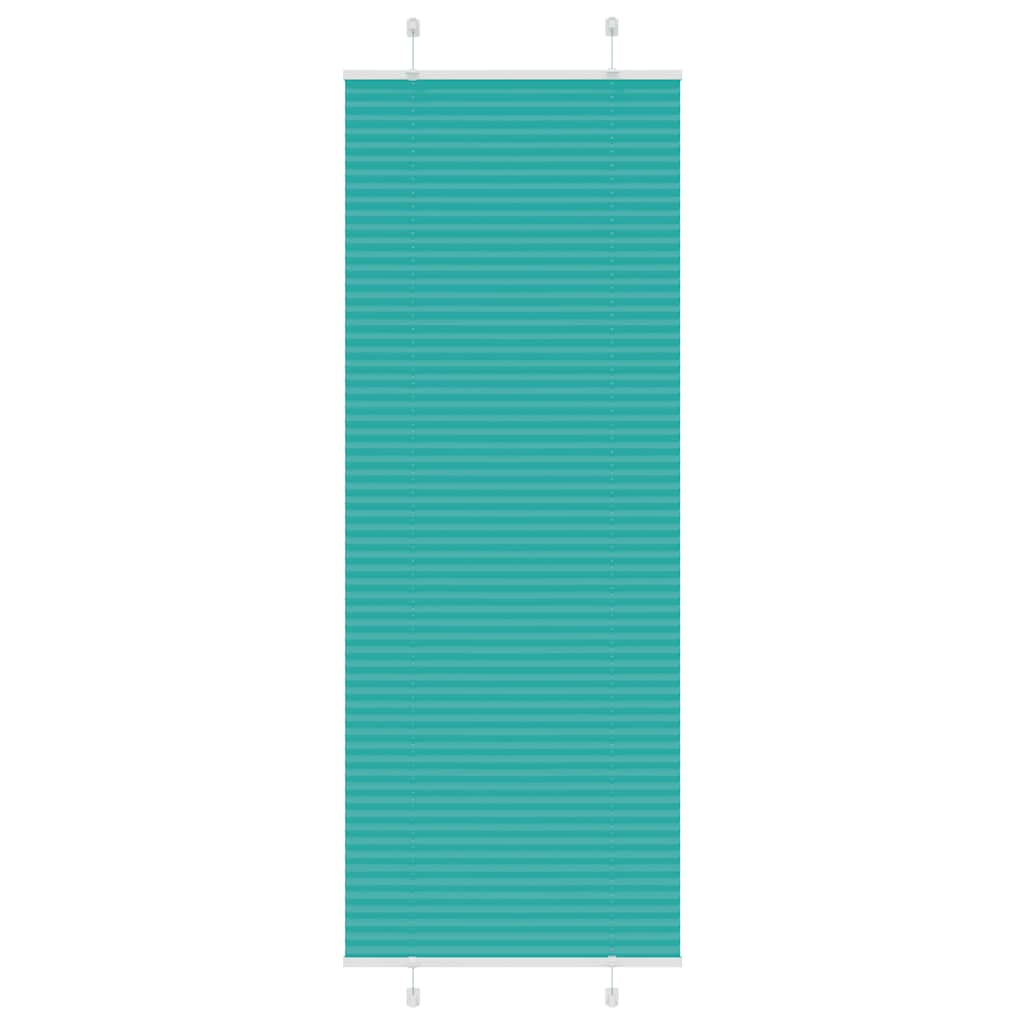 4015411_1.jpg vidaXL Plisovaná roleta petrolejovo zelená 80x200 cm šírka látky 79,4 cm polyester – Obrázok 1