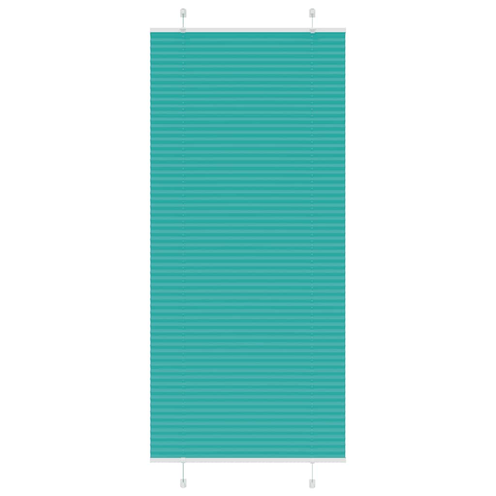 4015412_1.jpg vidaXL Plisovaná roleta petrolejovo zelená 85x200 cm šírka látky 84,4 cm polyester – Obrázok 1
