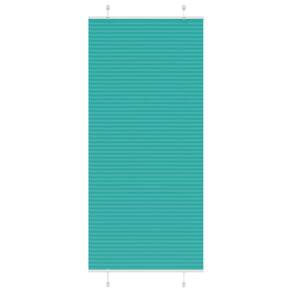 4015413_1.jpg vidaXL Plisovaná roleta petrolejovo zelená 90x200 cm šírka látky 89,4 cm polyester – Obrázok 1