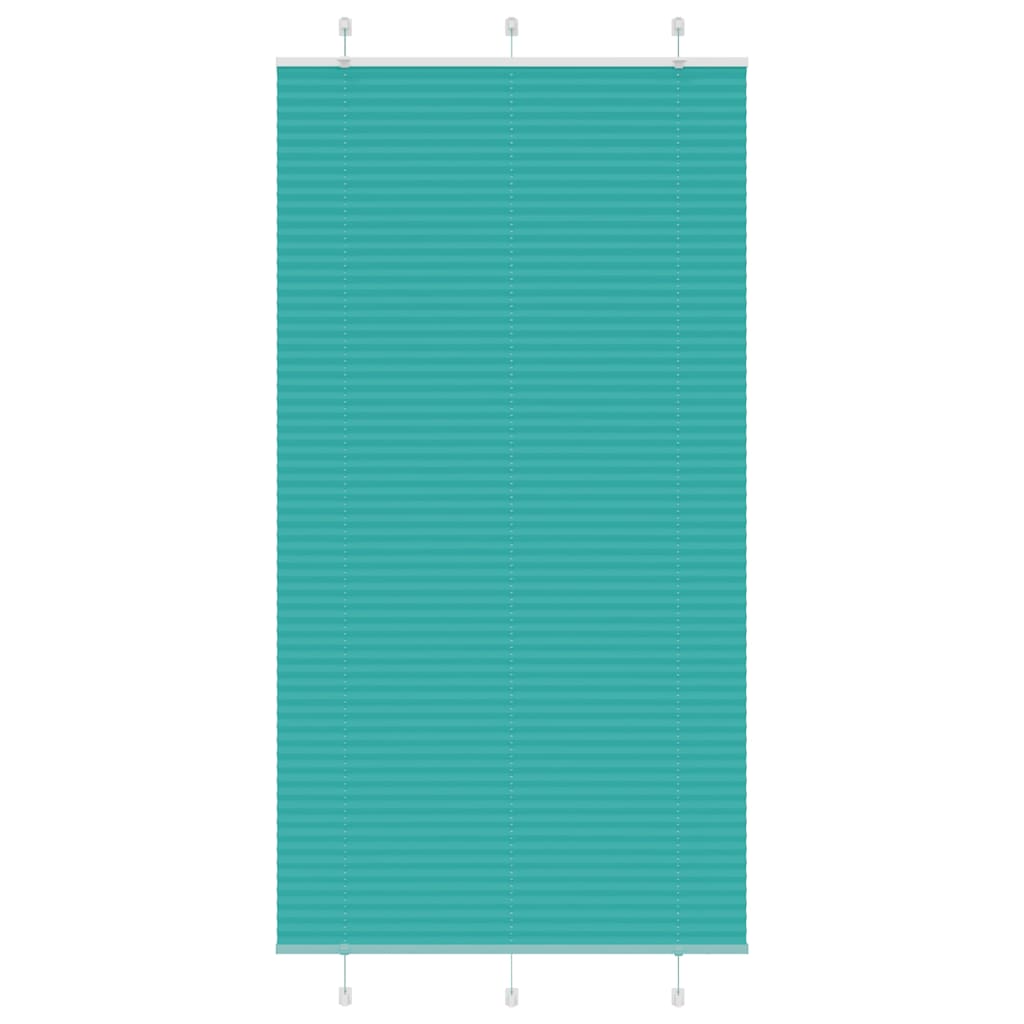 4015417_1.jpg vidaXL Plisovaná roleta petrolejovo zelená 110x200 cm šírka látky 109,4 cm polyester – Obrázok 1