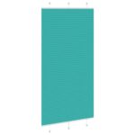 vidaXL Plisovaná roleta petrolejovo zelená 110x200 cm šírka látky 109,4 cm polyester – Obrázok 4