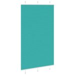 vidaXL Plisovaná roleta petrolejovo zelená 115x200 cm šírka látky 114,4 cm polyester – Obrázok 3