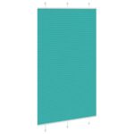 vidaXL Plisovaná roleta petrolejovo zelená 120x200 cm šírka látky 119,4 cm polyester – Obrázok 3