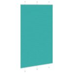 vidaXL Plisovaná roleta petrolejovo zelená 120x200 cm šírka látky 119,4 cm polyester – Obrázok 4