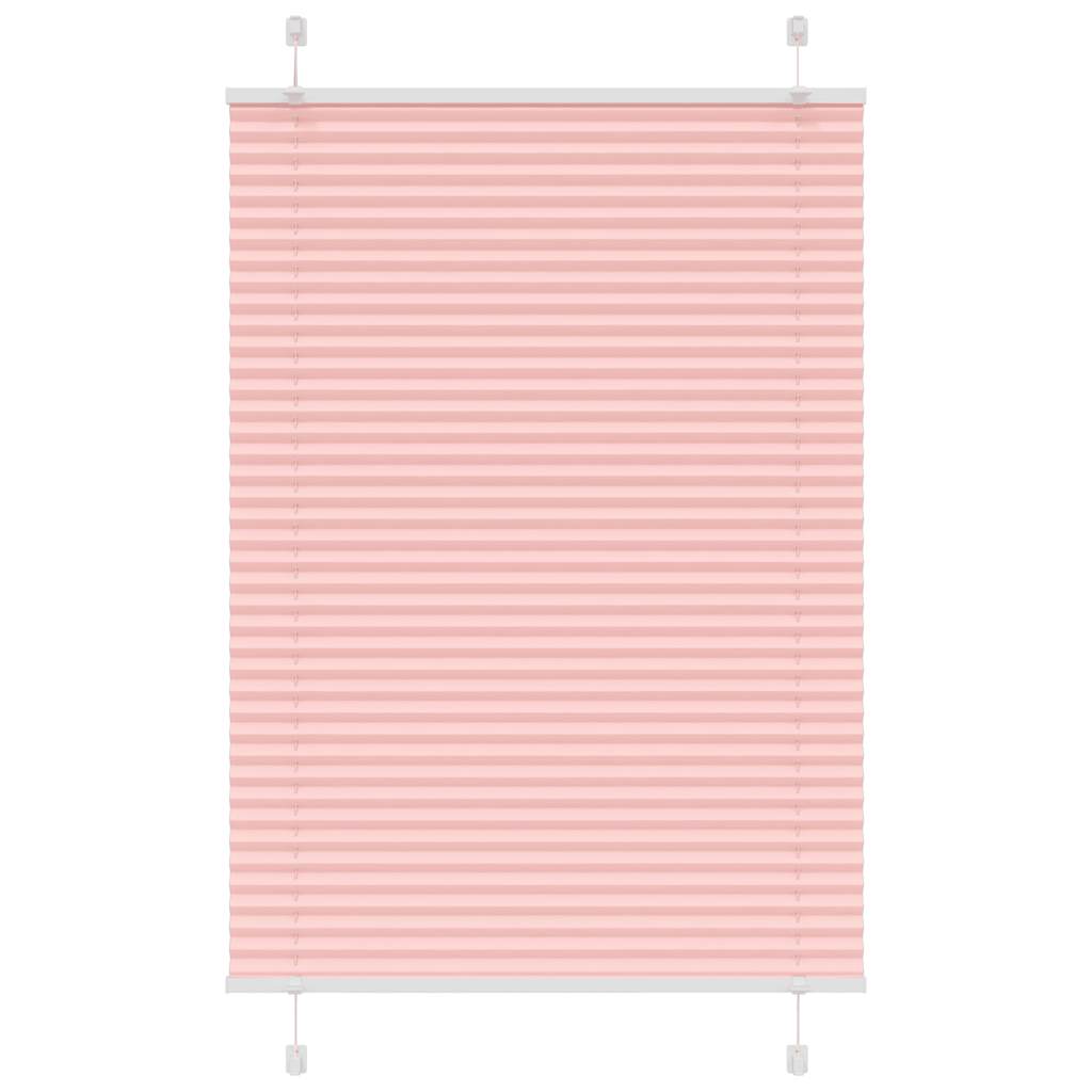 4015431_1.jpg vidaXL Plisovaná roleta ružová 95x100 cm šírka látky 94,4 cm polyester – Obrázok 1