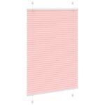vidaXL Plisovaná roleta ružová 95x100 cm šírka látky 94,4 cm polyester – Obrázok 3