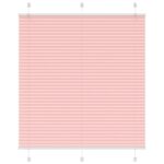 vidaXL Plisovaná roleta ružová 120x100 cm šírka látky 119,4 cm polyester