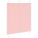vidaXL Plisovaná roleta ružová 120x100 cm šírka látky 119,4 cm polyester – Obrázok 3