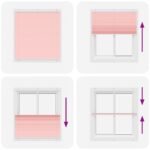 vidaXL Plisovaná roleta ružová 120x100 cm šírka látky 119,4 cm polyester – Obrázok 7